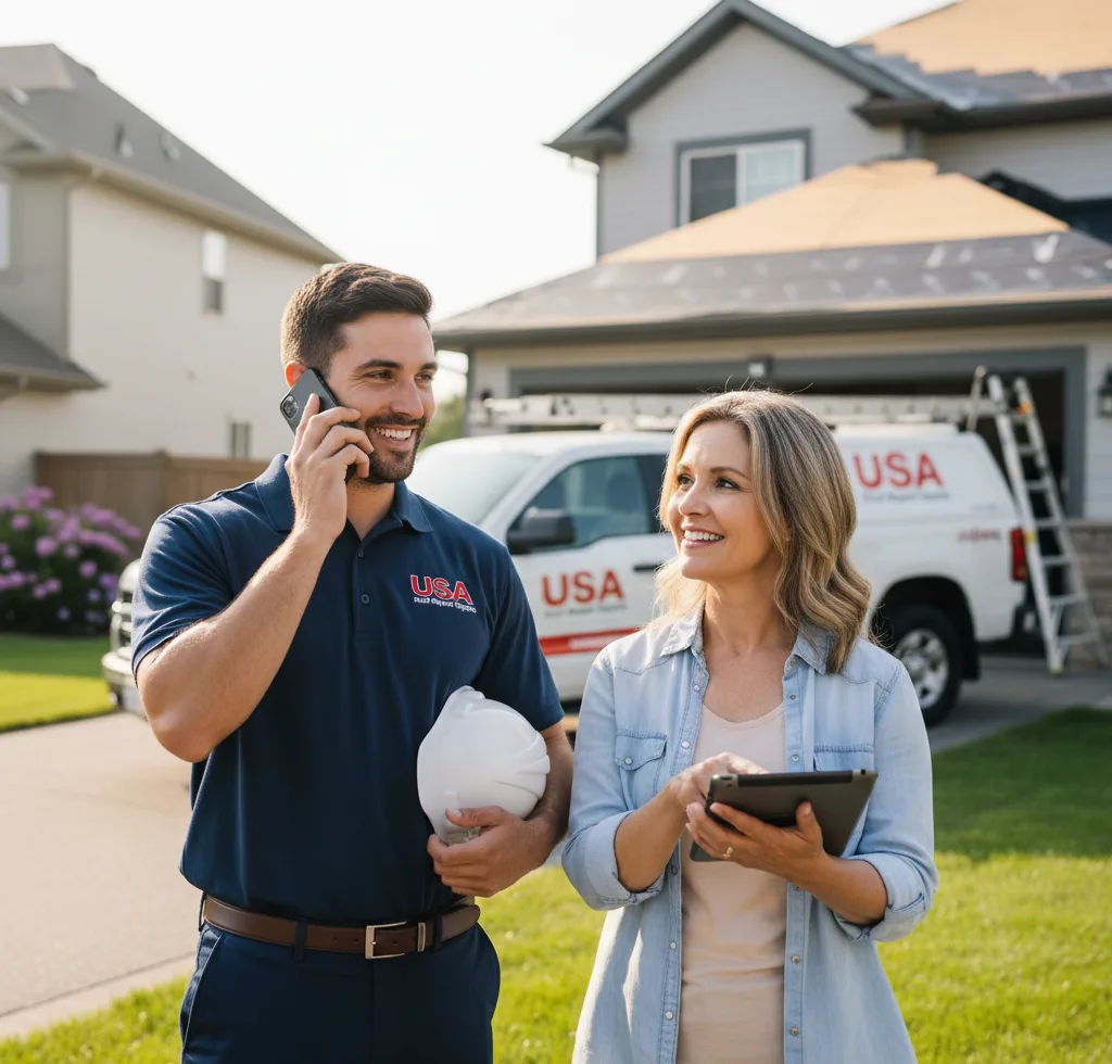 USA Roof Repair Experts customer support in Barton